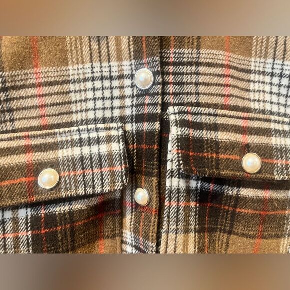 C by One Plaid Shacket 100% Synthetic Wool Size XS - Picture 8 of 8